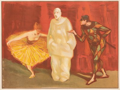 1899年、パントマイム。 作： Henri Gabriel Ibels