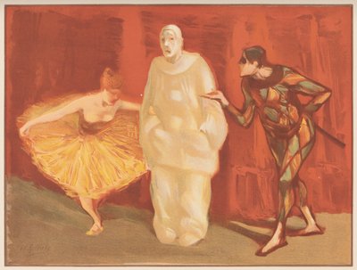 パントマイム、c。 1898年。 作： Henri Gabriel Ibels