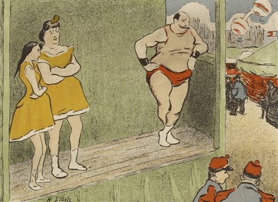 Le GrappinとLAffranchieのシアターリブレ制作プログラム、1892年 作： Henri Gabriel Ibels