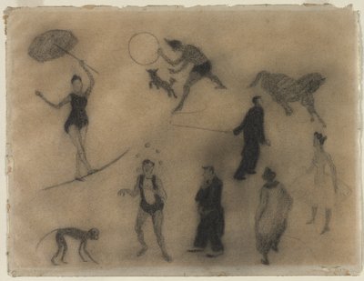 サーカス 作： Henri Gabriel Ibels