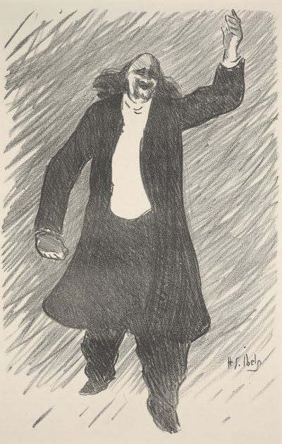 無題（リトグラフ） 作： Henri Gabriel Ibels