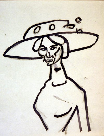 縁の広い帽子 作： Henri Gaudier Brzeska