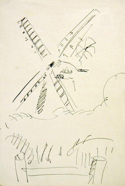 風車 作： Henri Gaudier Brzeska