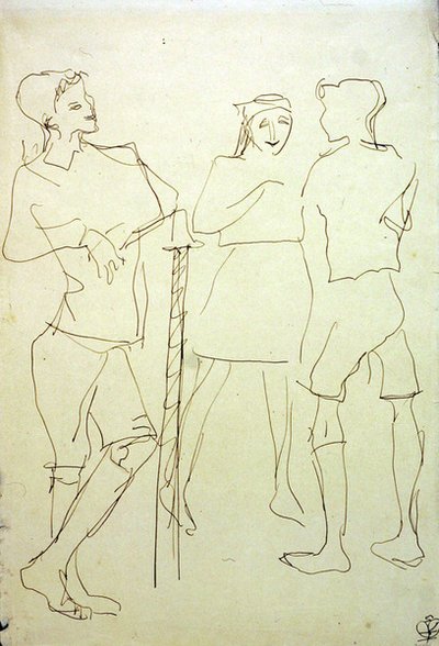 チルドレン・イン・ザ・パーク 作： Henri Gaudier Brzeska