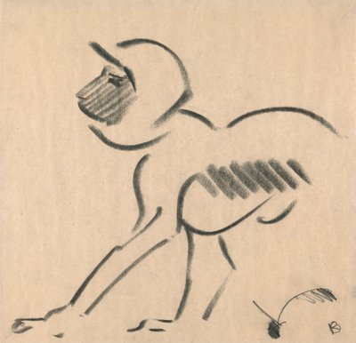 Hiipivä apina 作： Henri Gaudier Brzeska