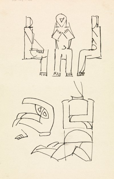 五図研究 作： Henri Gaudier Brzeska