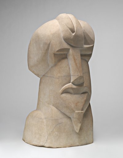 エズラ・パウンドのヒエラティック・ヘッド 作： Henri Gaudier Brzeska