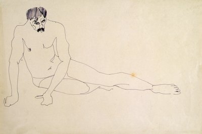 男性ヌードの休息 作： Henri Gaudier Brzeska