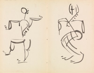 Bonecos de dança masculinos e femininos 作： Henri Gaudier Brzeska