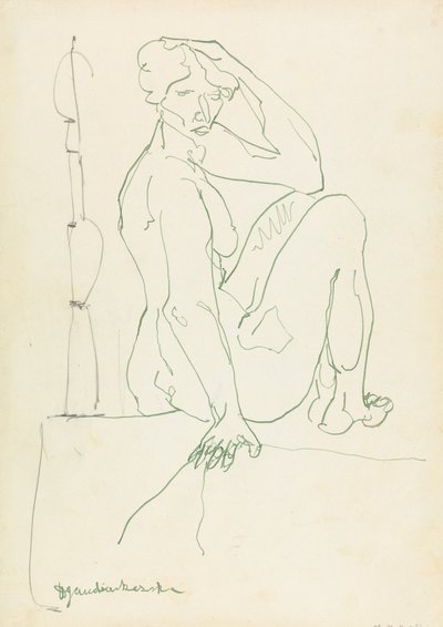 座っている女性像 作： Henri Gaudier Brzeska