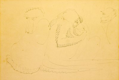 スリーモンキーズ 作： Henri Gaudier Brzeska