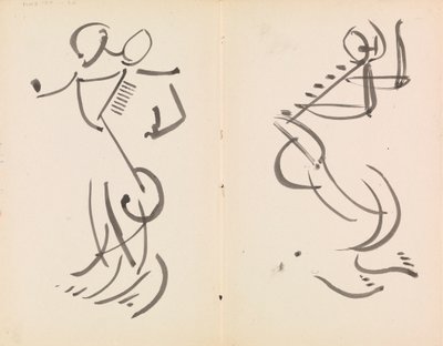 Kaksi tanssivaa hahmoa 作： Henri Gaudier Brzeska