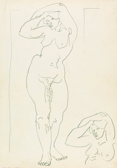 女性像の 2 つの研究 作： Henri Gaudier Brzeska