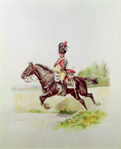 馬に乗った帝国衛兵、1898年 作： Henri Georges Jacques Chartier
