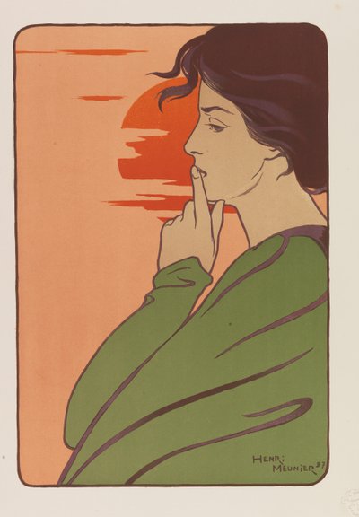 沈黙の時間 沈黙の時間、1897 年。 作： Henri Georges Meunier
