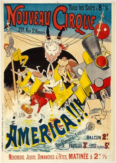 新しいサーカス、1895 年。 作： Henri Georges Meunier