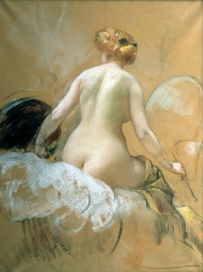 19世紀後半から20世紀にかけて行われた、エリゼ宮殿の天井画のスケッチ 作： Henri Gervex