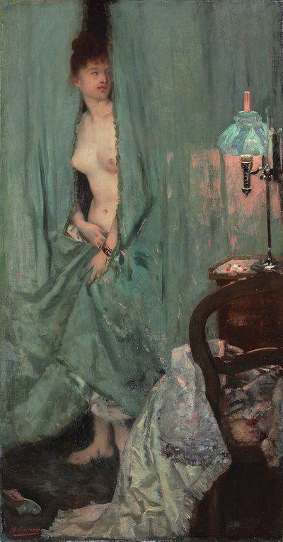 予期しない訪問;予期せぬ訪問、1878 作： Henri Gervex