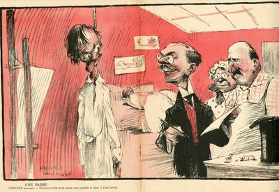 バタープレート、番号175、風刺的な色 作： Henri Gousse