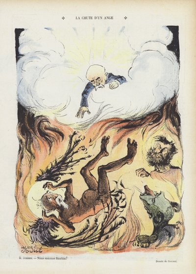 天使の堕落。 Le Rireのイラスト（カラーリソ） 作： Henri Gousse