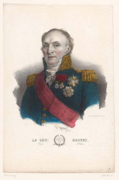 ジャン＝バティスト・ドルエ・デルロンの肖像 ル・ジェネ。 Drouet (オブジェクトのタイトル) 帝国の将軍 (シリーズタイトル) 作： Henri Grevedon
