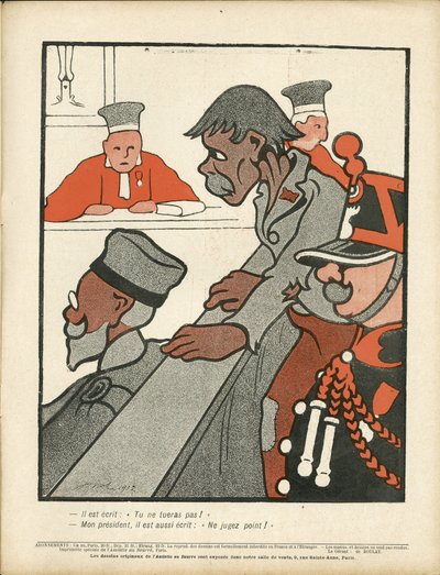 ラシエット・オ・ブール」144番、風刺的な色彩 作： Henri Gustave Jossot