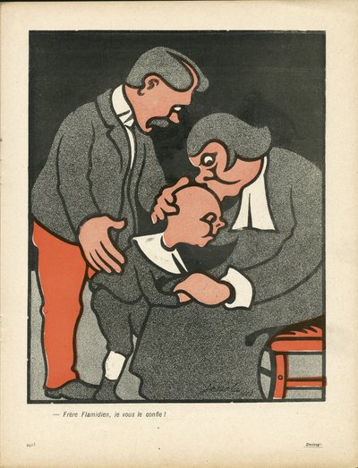 ラシエット・オ・ブール」144番、風刺的な色彩 作： Henri Gustave Jossot