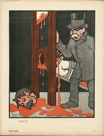 ラシエット・オ・ブール」144番、風刺的な色彩 作： Henri Gustave Jossot