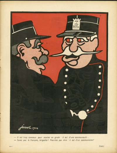 ラシエット・オ・ブール150号、風刺的な色彩 作： Henri Gustave Jossot