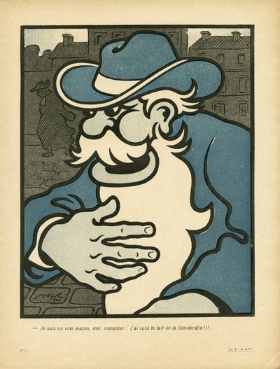 ラシエット・オ・ブール、169番、サティリカル・カラーズ 作： Henri Gustave Jossot