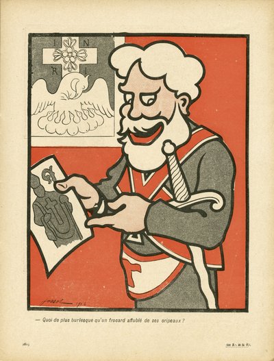 ラシエット・オ・ブール』169号、風刺的な色彩 作： Henri Gustave Jossot