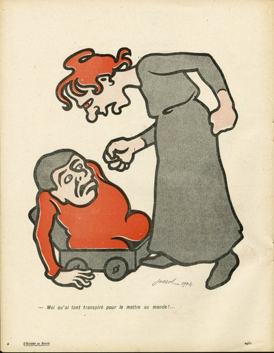 ラシエット・オ・ブール、178号、風刺的な色彩 作： Henri Gustave Jossot