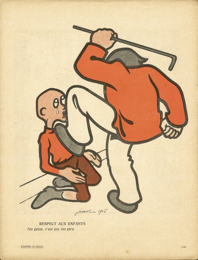 ラシエット・オ・ブール、302番、サティリカル・カラーズ 作： Henri Gustave Jossot