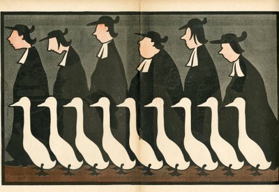 ラシエット・オ・ブール』59号、風刺的なカラー写真 作： Henri Gustave Jossot