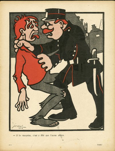 プレート・オー・バター、150号、サティリック・アン・カラー 作： Henri Gustave Jossot