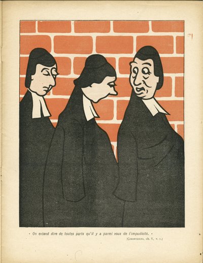 プレート・オー・バター、59番、サティリック・アン・カラーズ 作： Henri Gustave Jossot