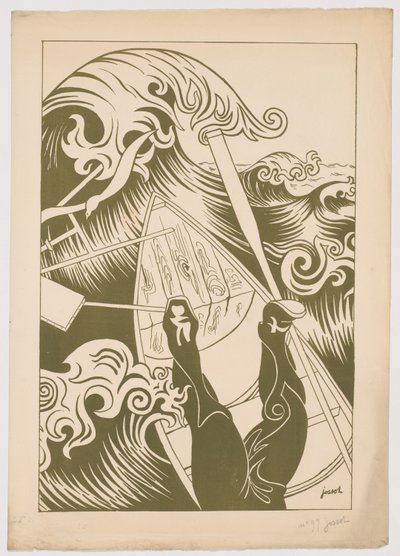 The Wave (ラ・ヴァーグ) 作： Henri Gustave Jossot