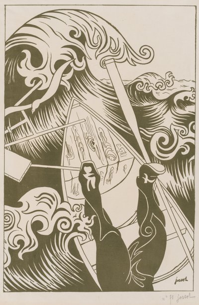 1894年の「The Wave」。 作： Henri Gustave Jossot