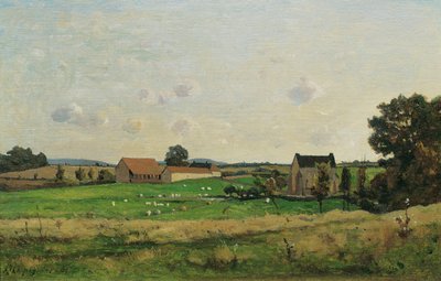 サウルスの地所 (ゴンネ県) 作： Henri Joseph Harpignies