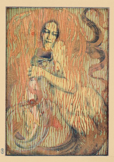 遊び心のある人魚、1897 作： Henri Heran
