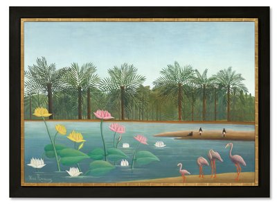 フラミンゴ 作： Henri J.F. (1844 1910) Rousseau