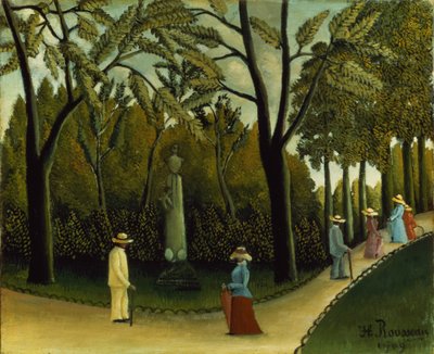 リュクサンブール公園のショパン記念碑 作： Henri J.F. Rousseau