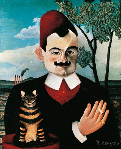 フランスの作家、ルイ・マリー・ジュリアン・ヴィオーのペンネームであるピエール・ロティの肖像 作： Henri J.F. Rousseau