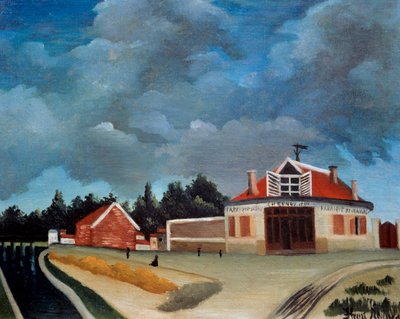 椅子の工場 アンリ・ルソー（ル・ドゥアニエ・ルソー）の絵画（1844-1910） 20世紀 日 0,46x0,38 m パリ、オランジュリー美術館 作： Henri J.F. Rousseau