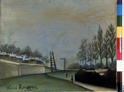ヴァンブの眺め。 ドゥアニエ・ルソーと呼ばれるアンリ・ルソーの絵画 (1844-1910) 作： Henri J.F. Rousseau