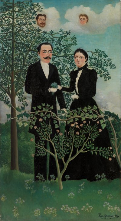 過去と現在、1899 作： Henri J.F. 1844 1910 Rousseau