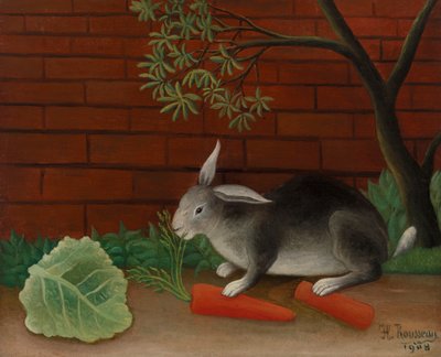 うさぎ、1908 作： Henri J.F. 1844 1910 Rousseau
