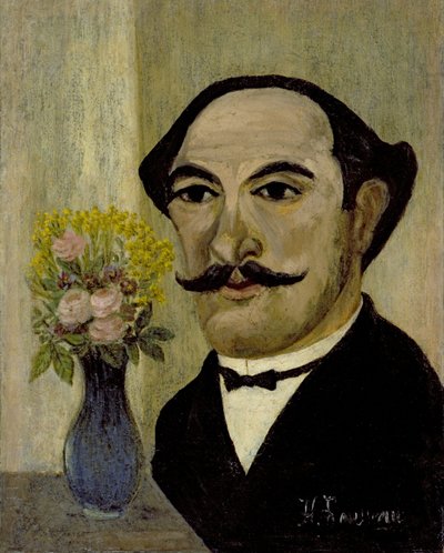 自画像、1905年頃 作： Henri J.F. 1844 1910 Rousseau