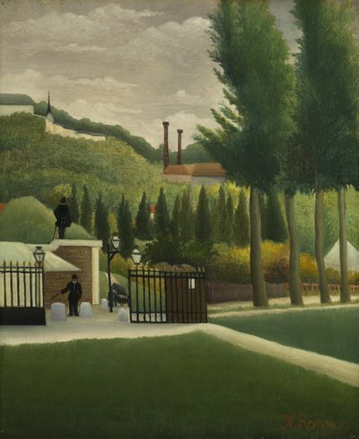 料金所、1890年頃 作： Henri J.F. 1844 1910 Rousseau