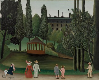 キオスクのモンスリー公園、おそらく1908年から1910年の眺め 作： Henri J.F. 1844 1910 Rousseau